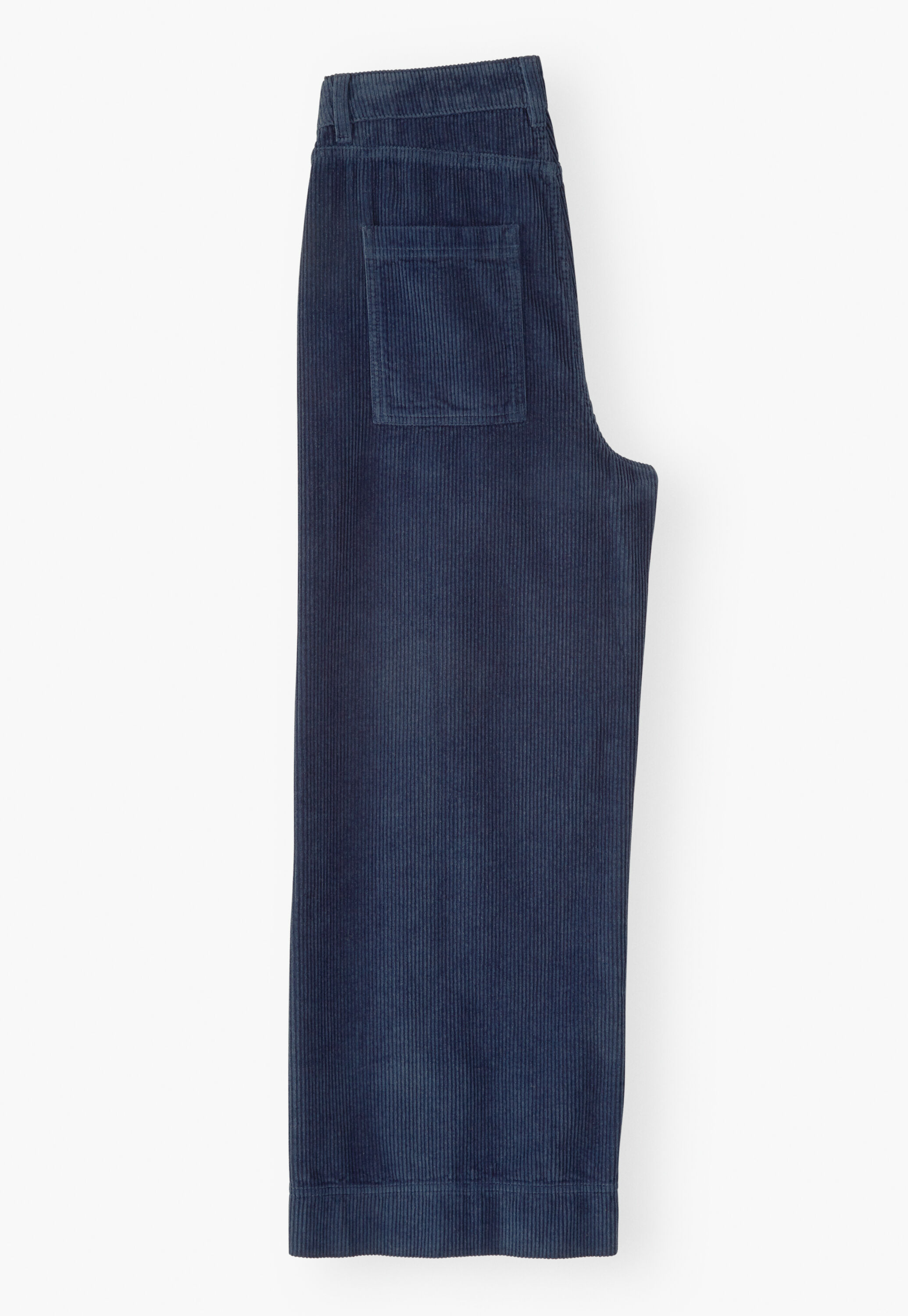 Wide-leg cord trousers
