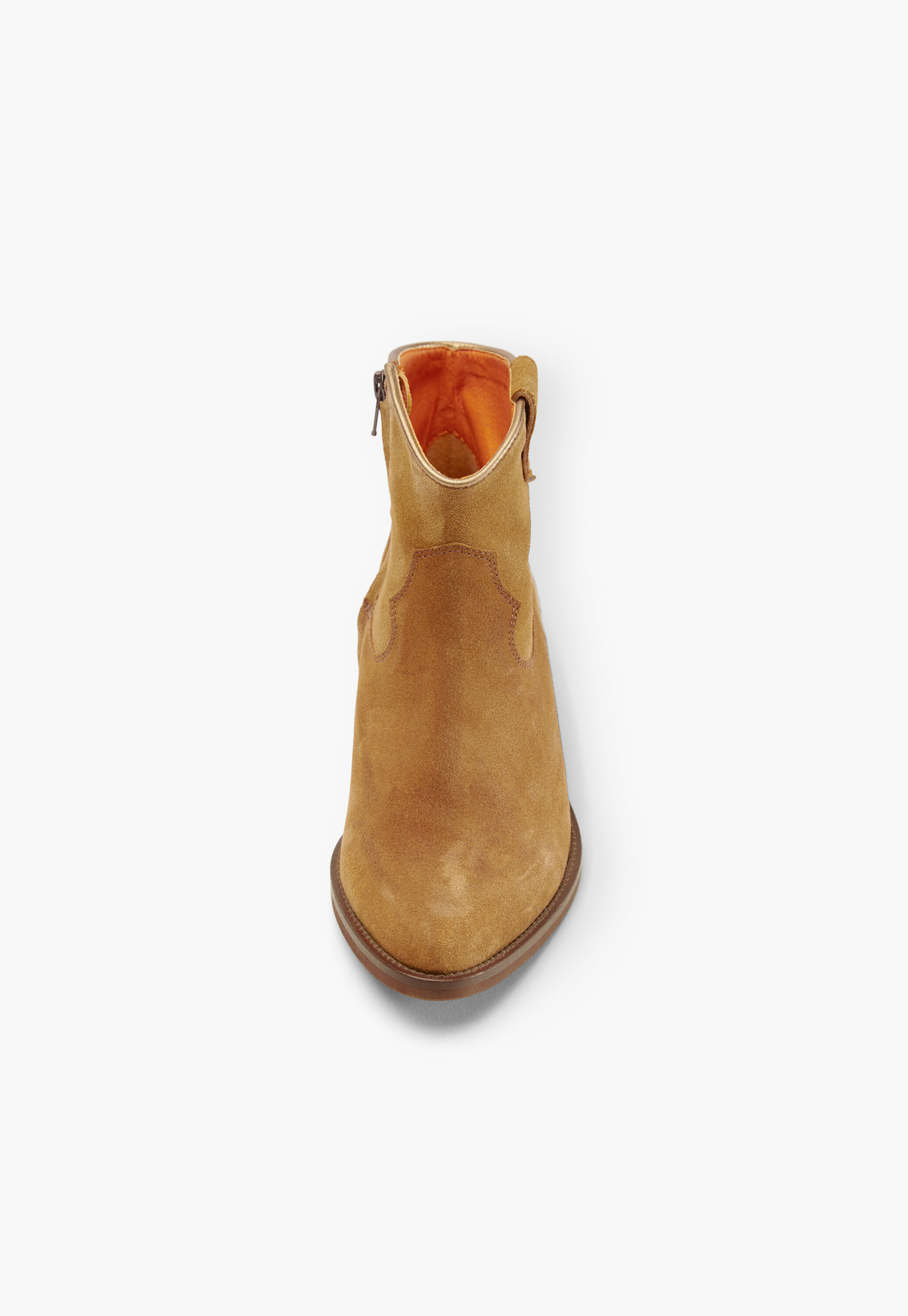 Suede ankle boots, Tan, large