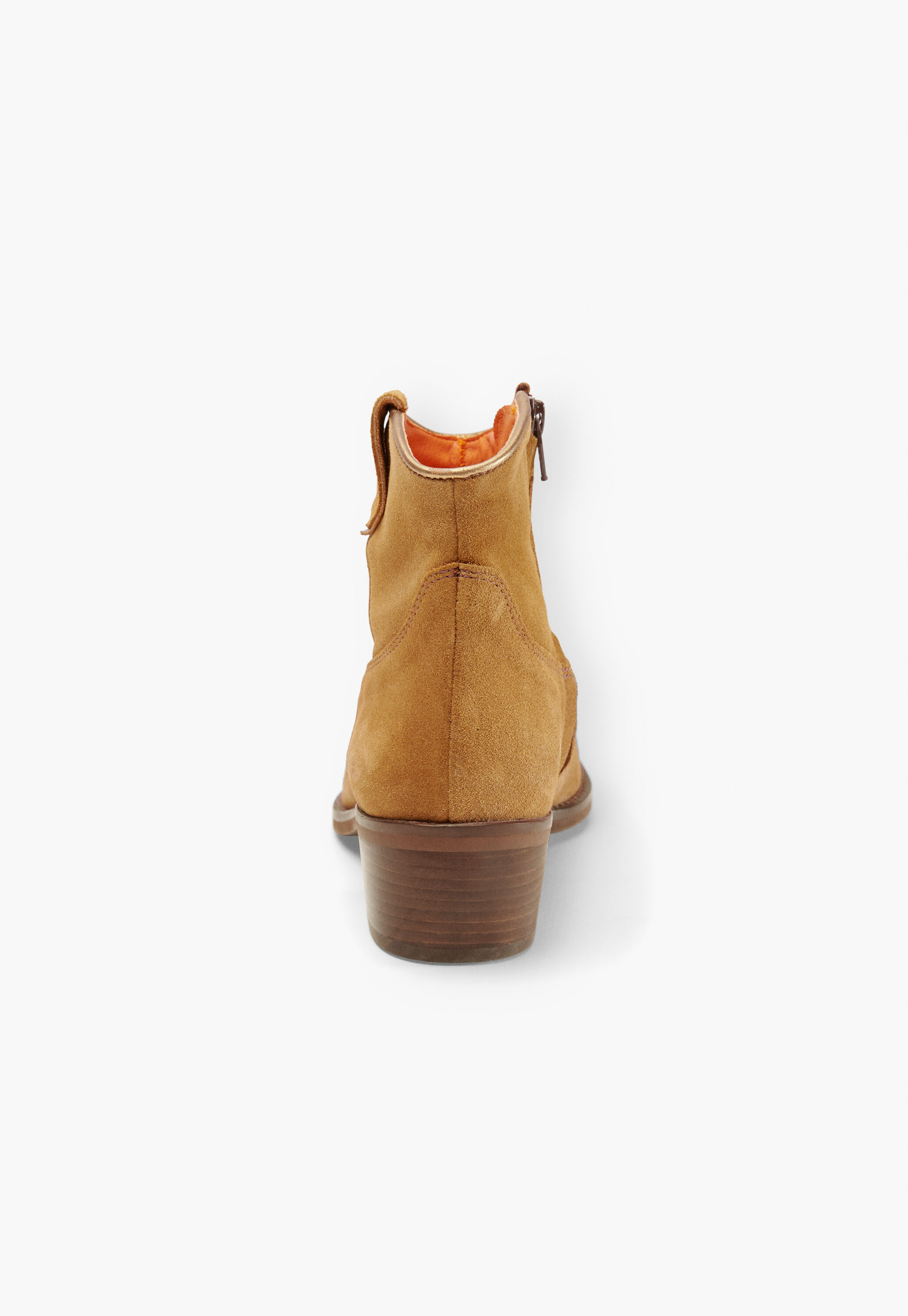 Suede ankle boots, Tan, large