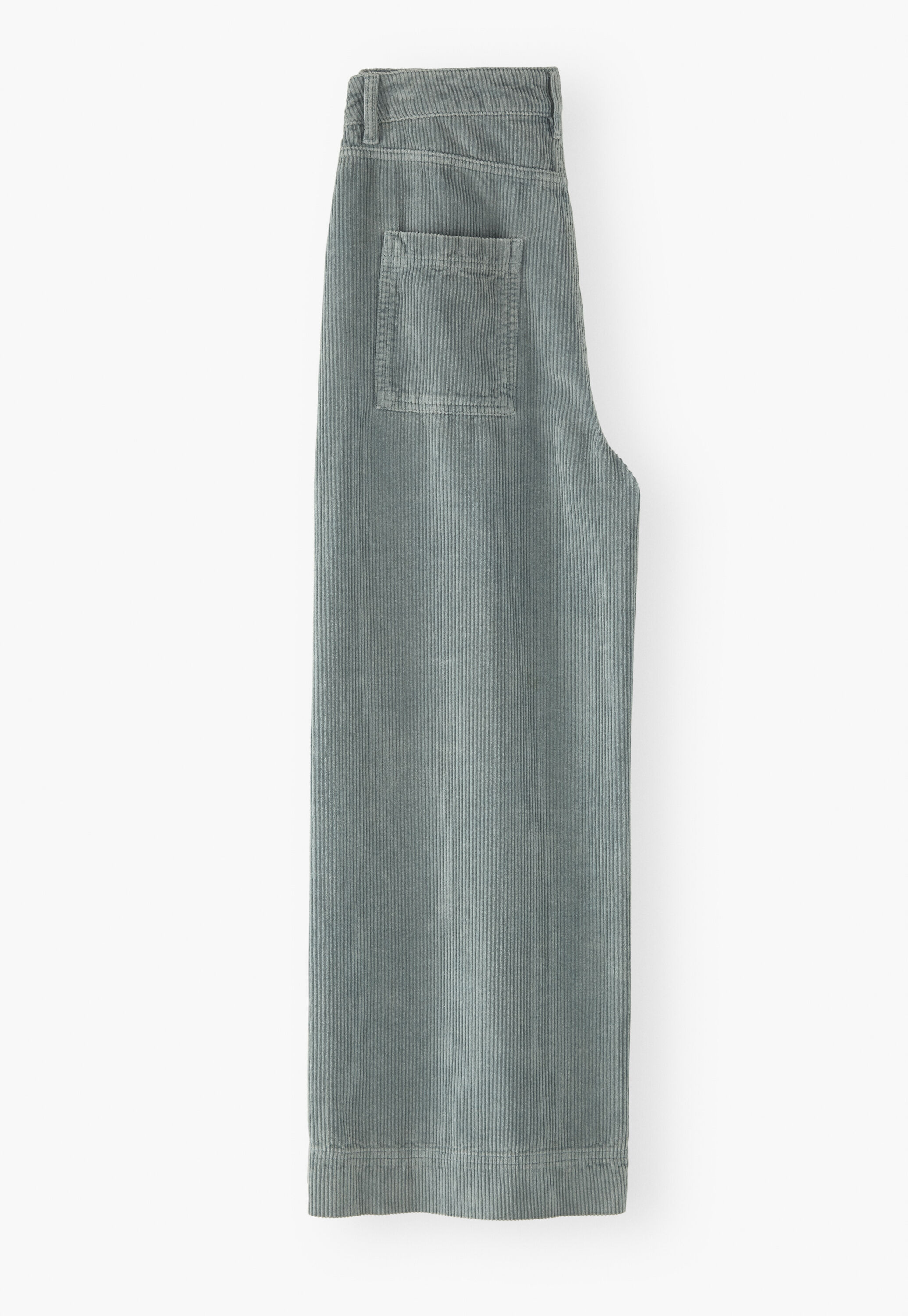 Wide-leg cord trousers