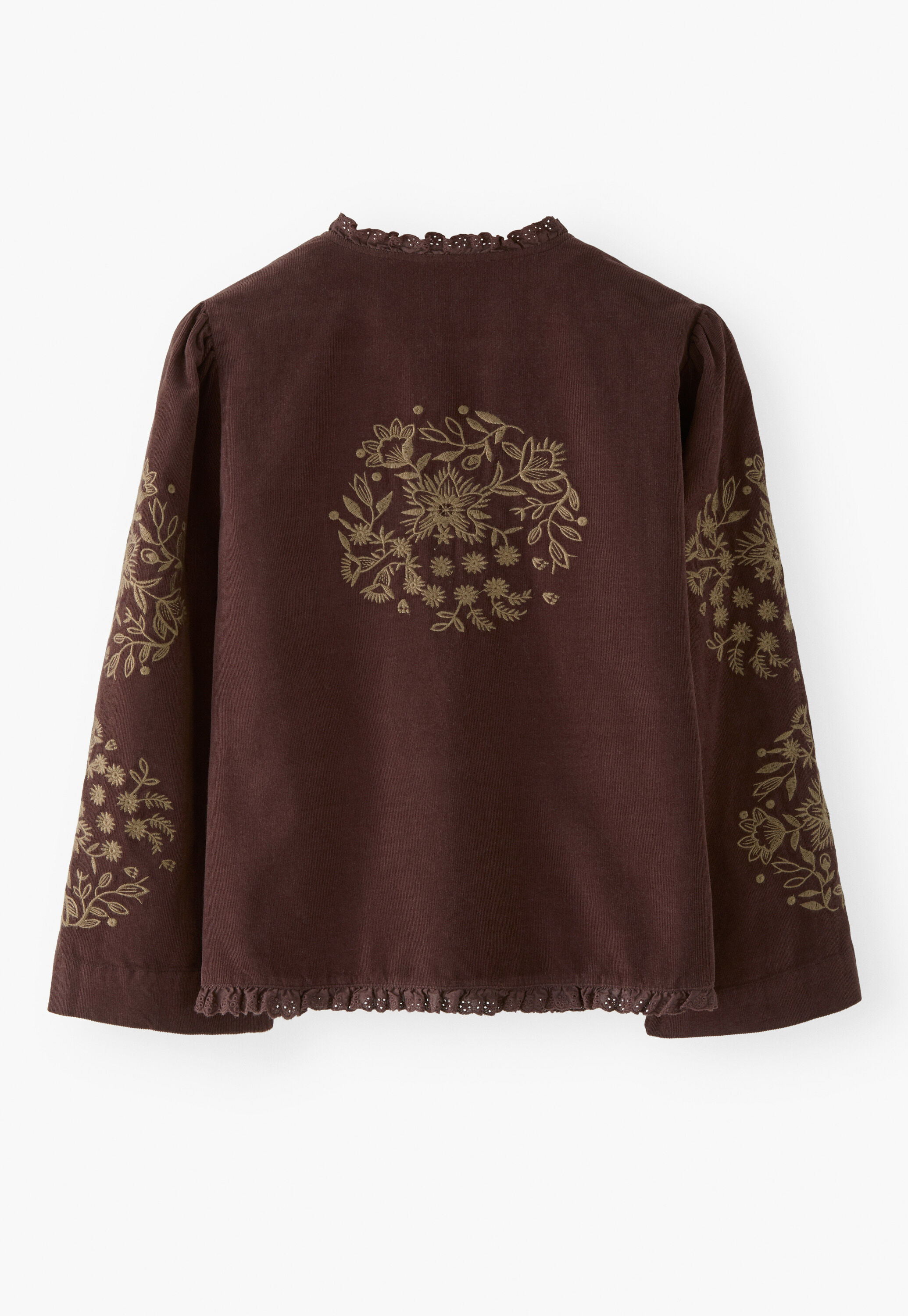 Tie-front cord top