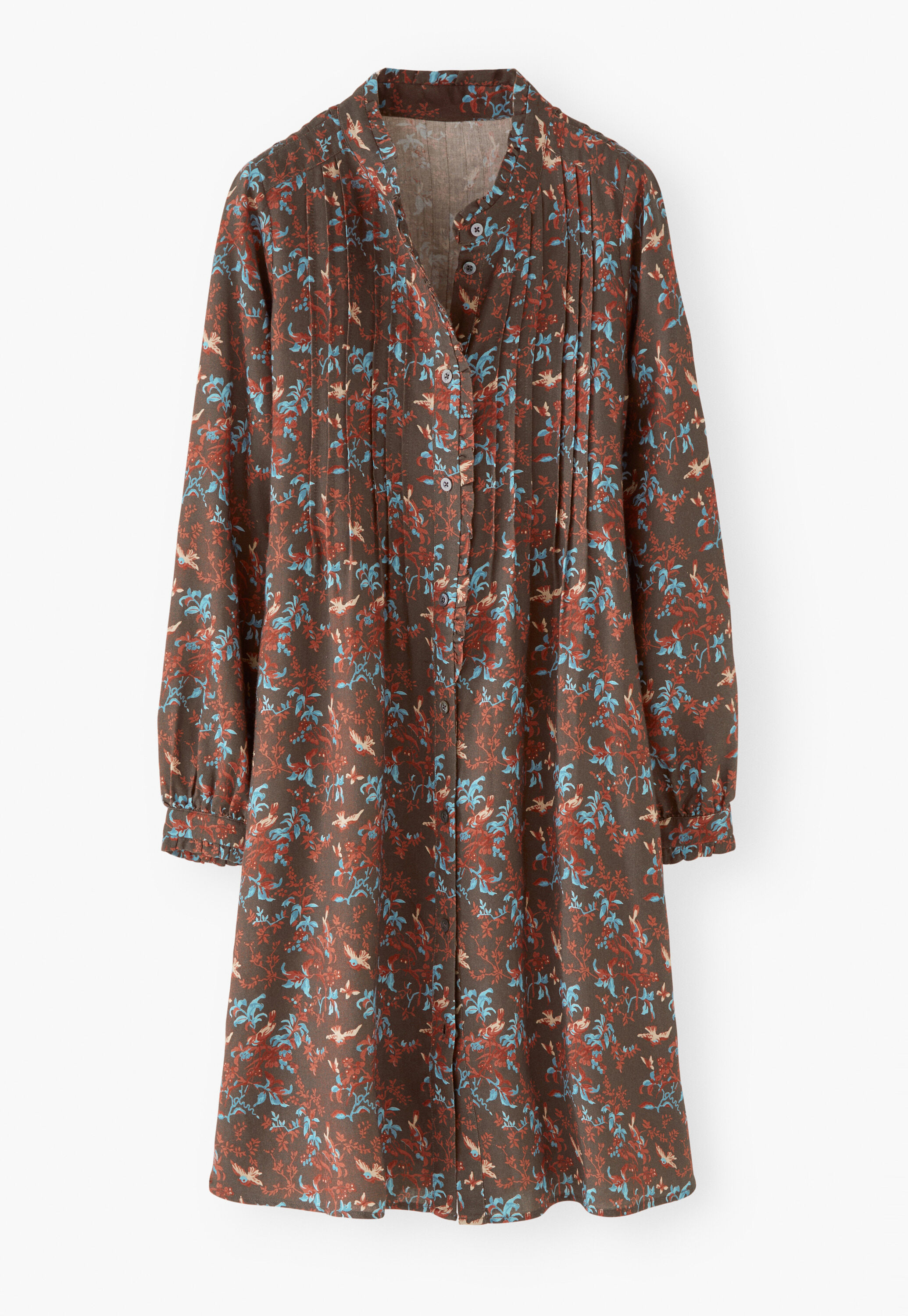 Printed shirtdress