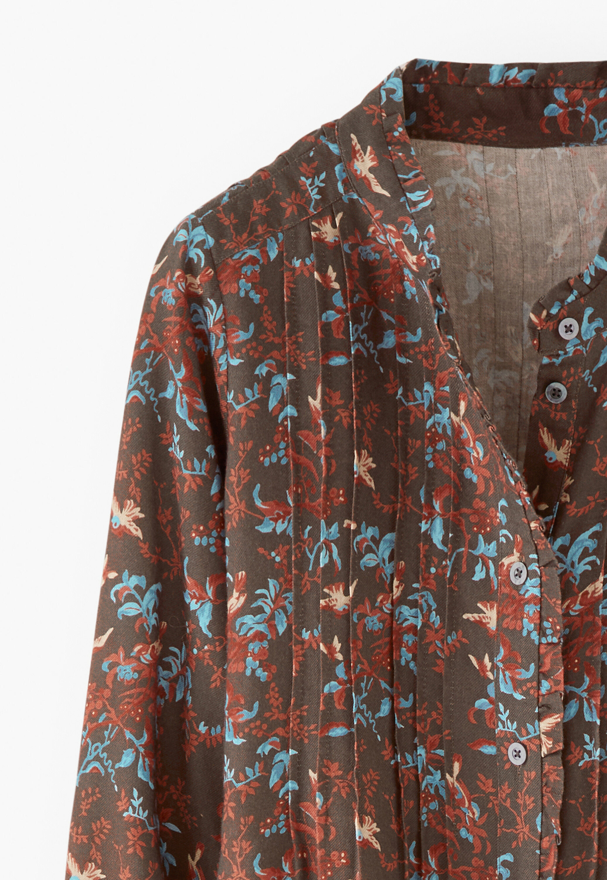 Printed shirtdress