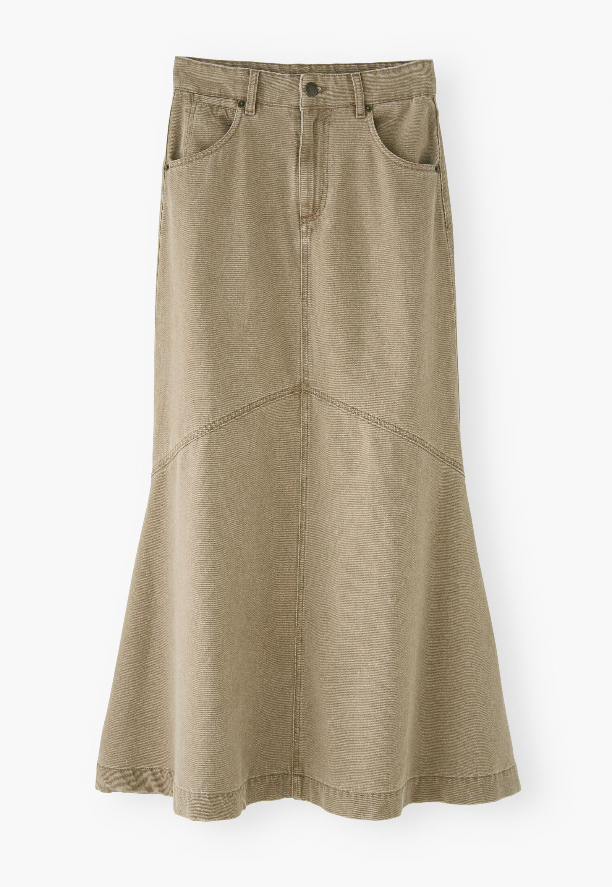 A-Line denim skirt
