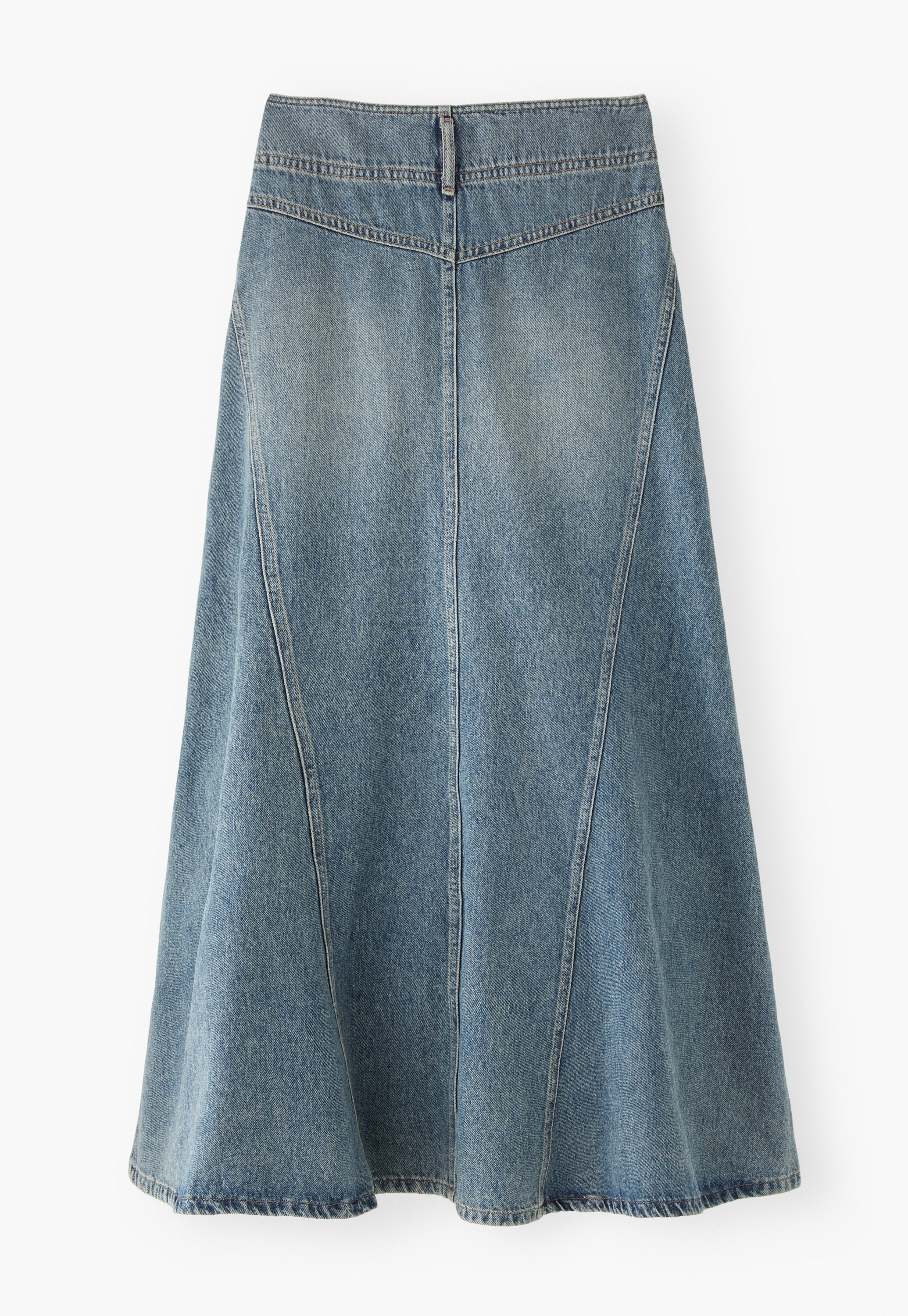 Full denim skirt
