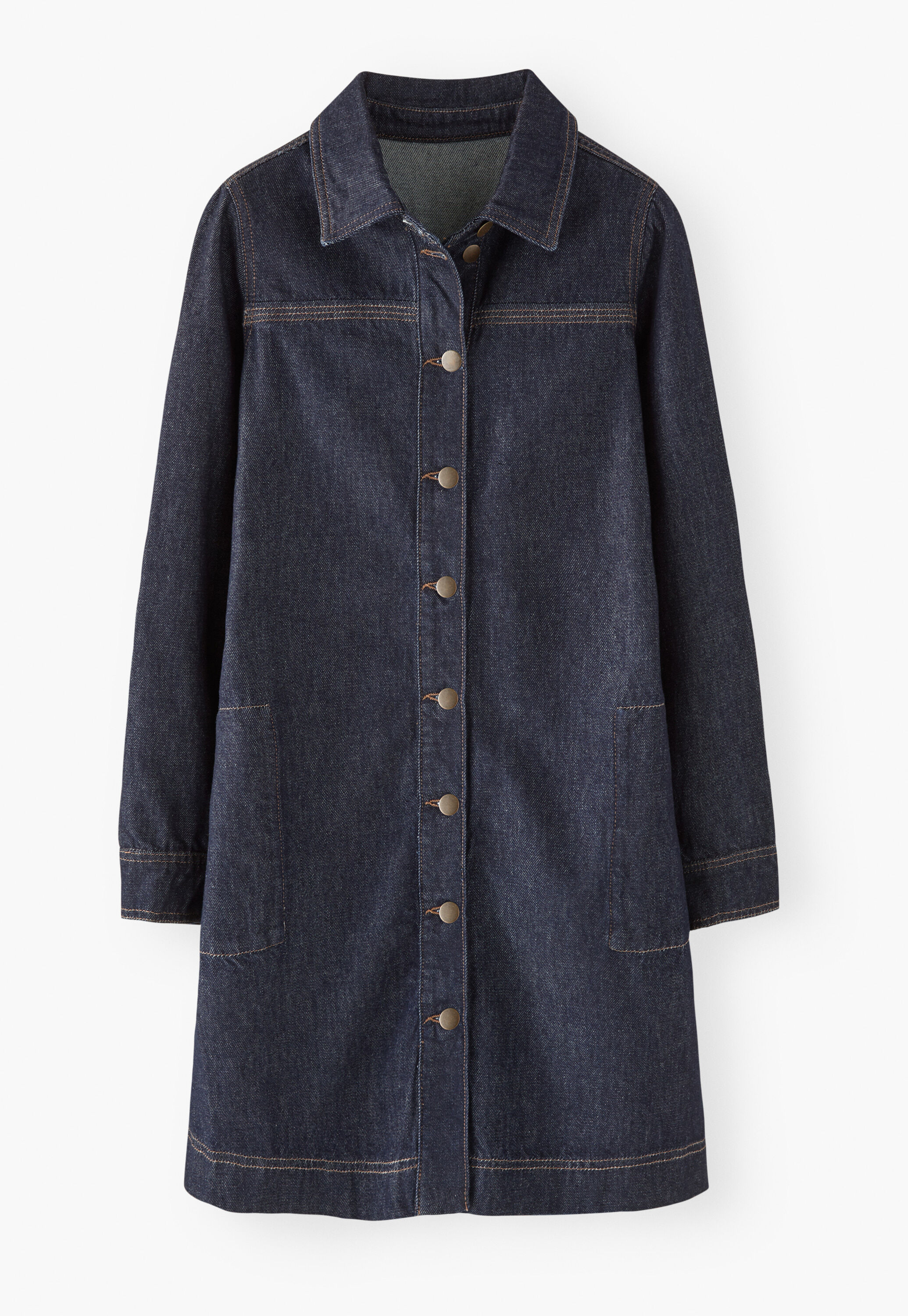 Denim A-line dress