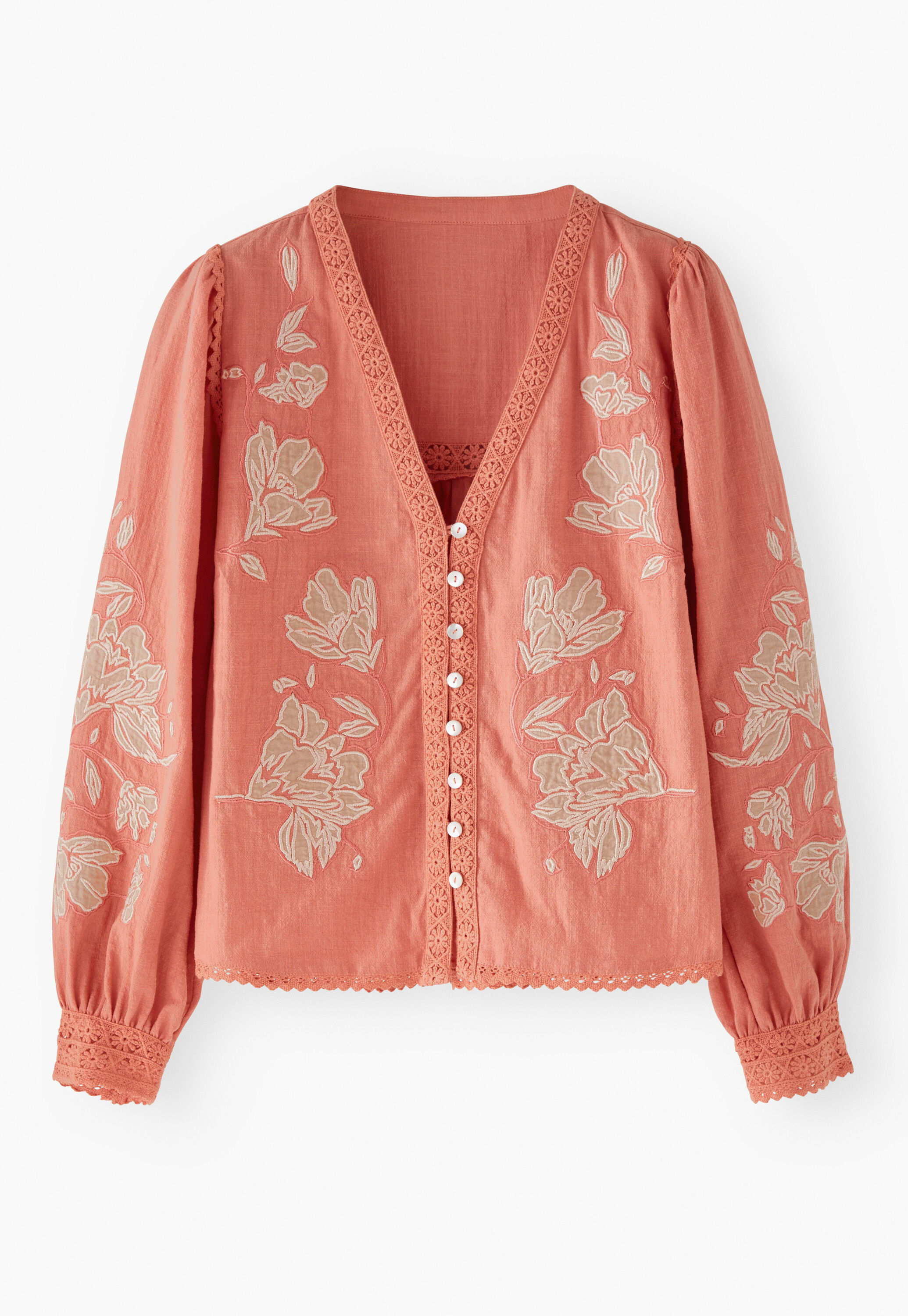 Applique blouse