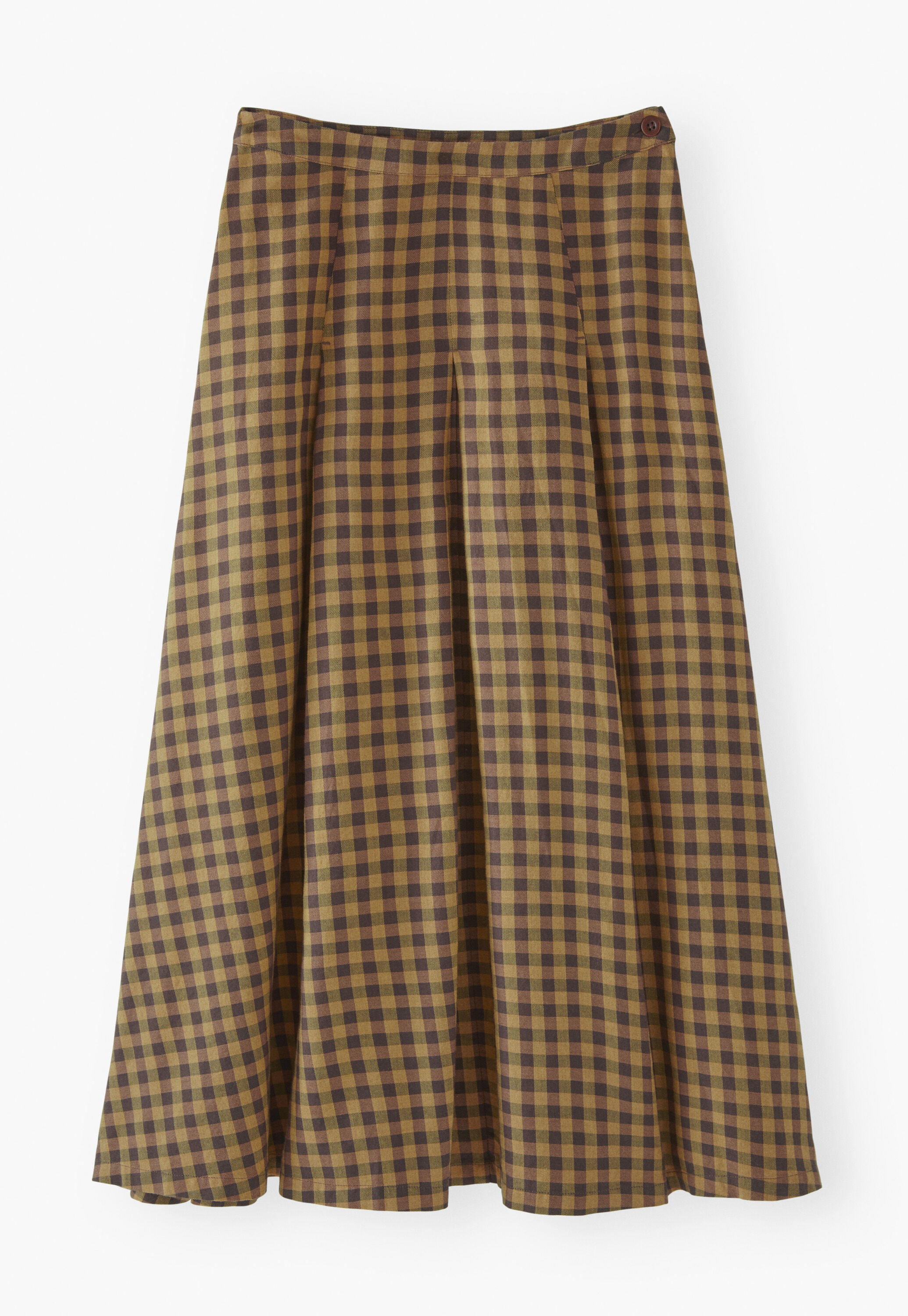 Gingham check skirt