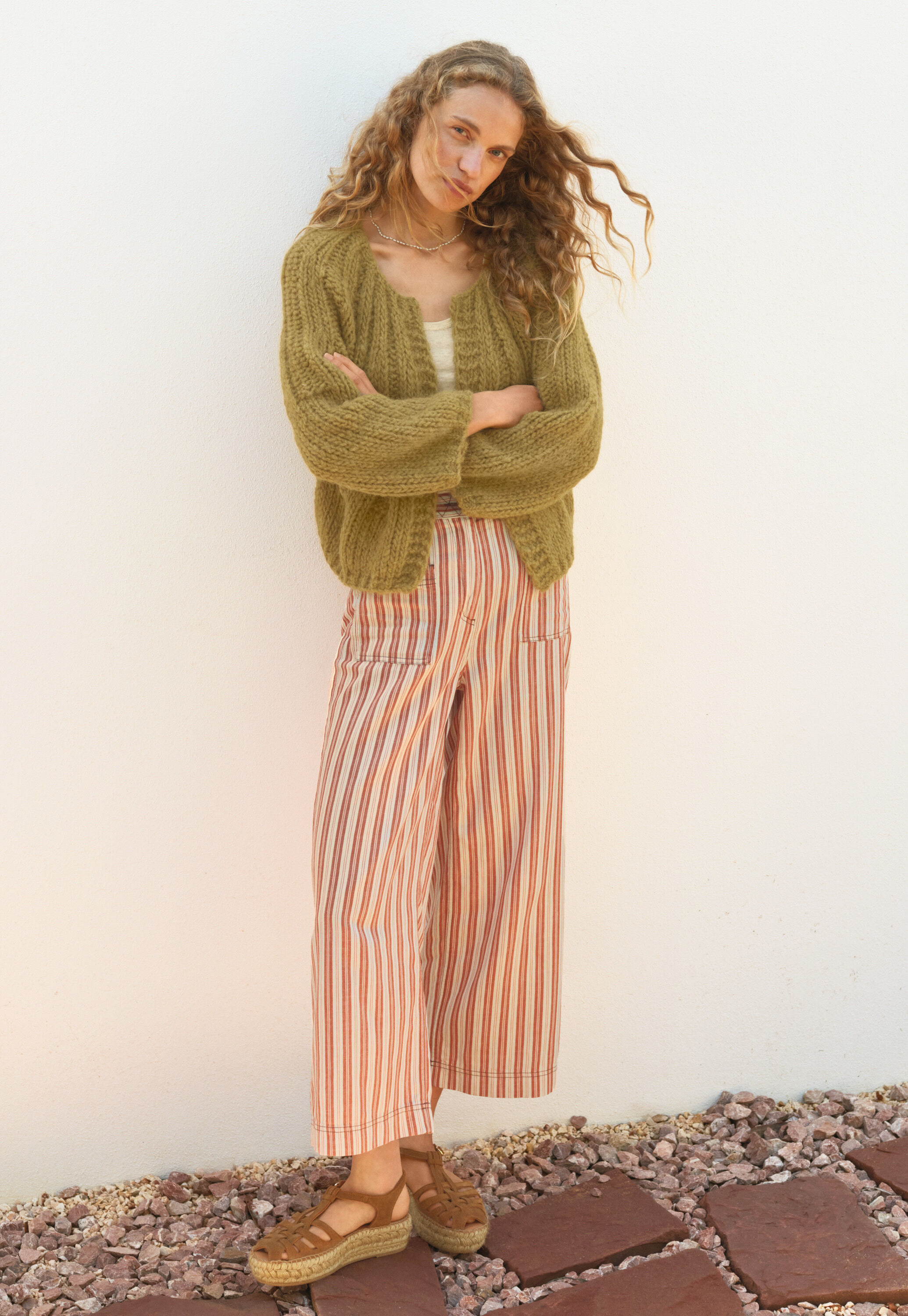 Hand-knit cardigan