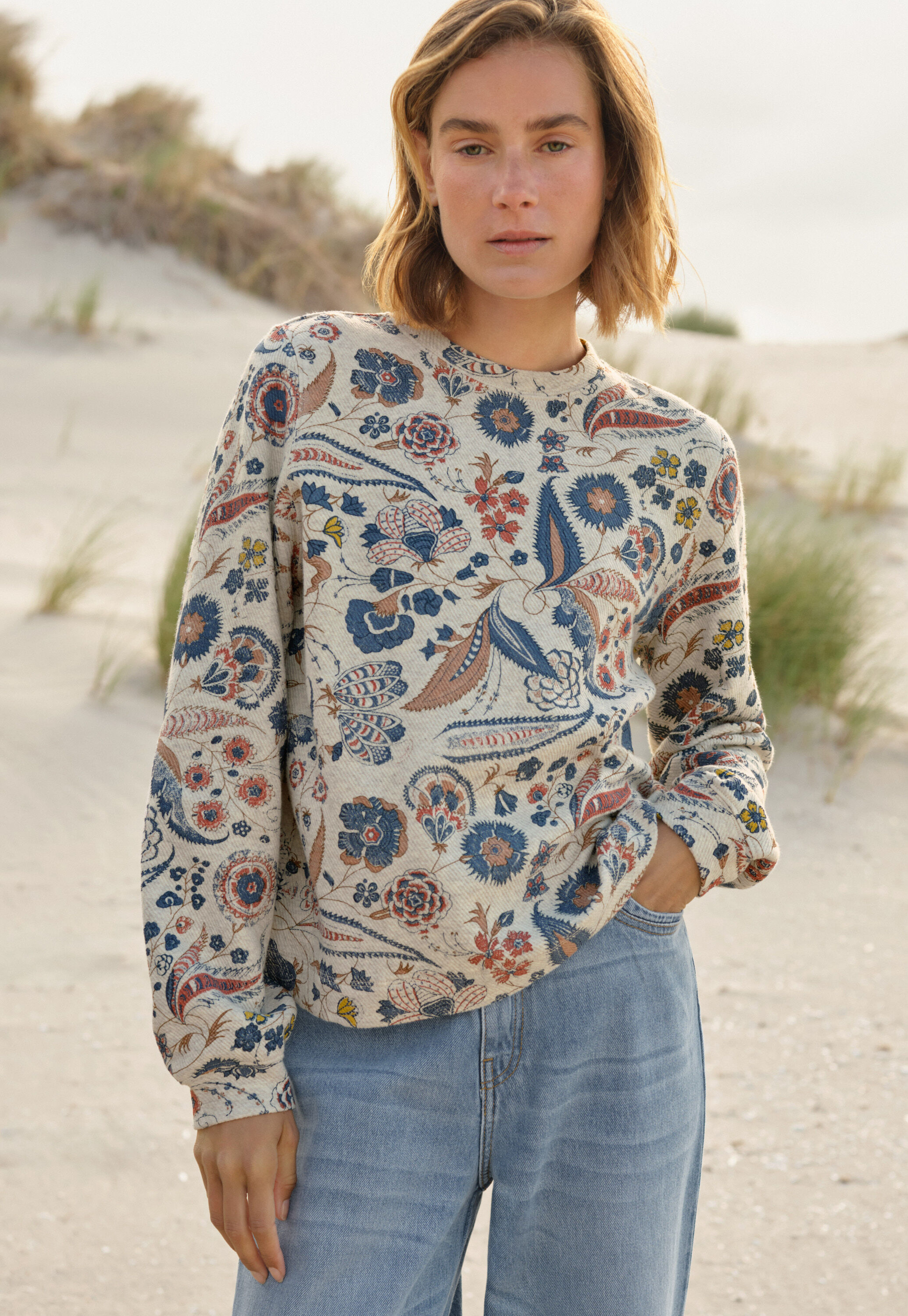 Printed jersey sweatshirt