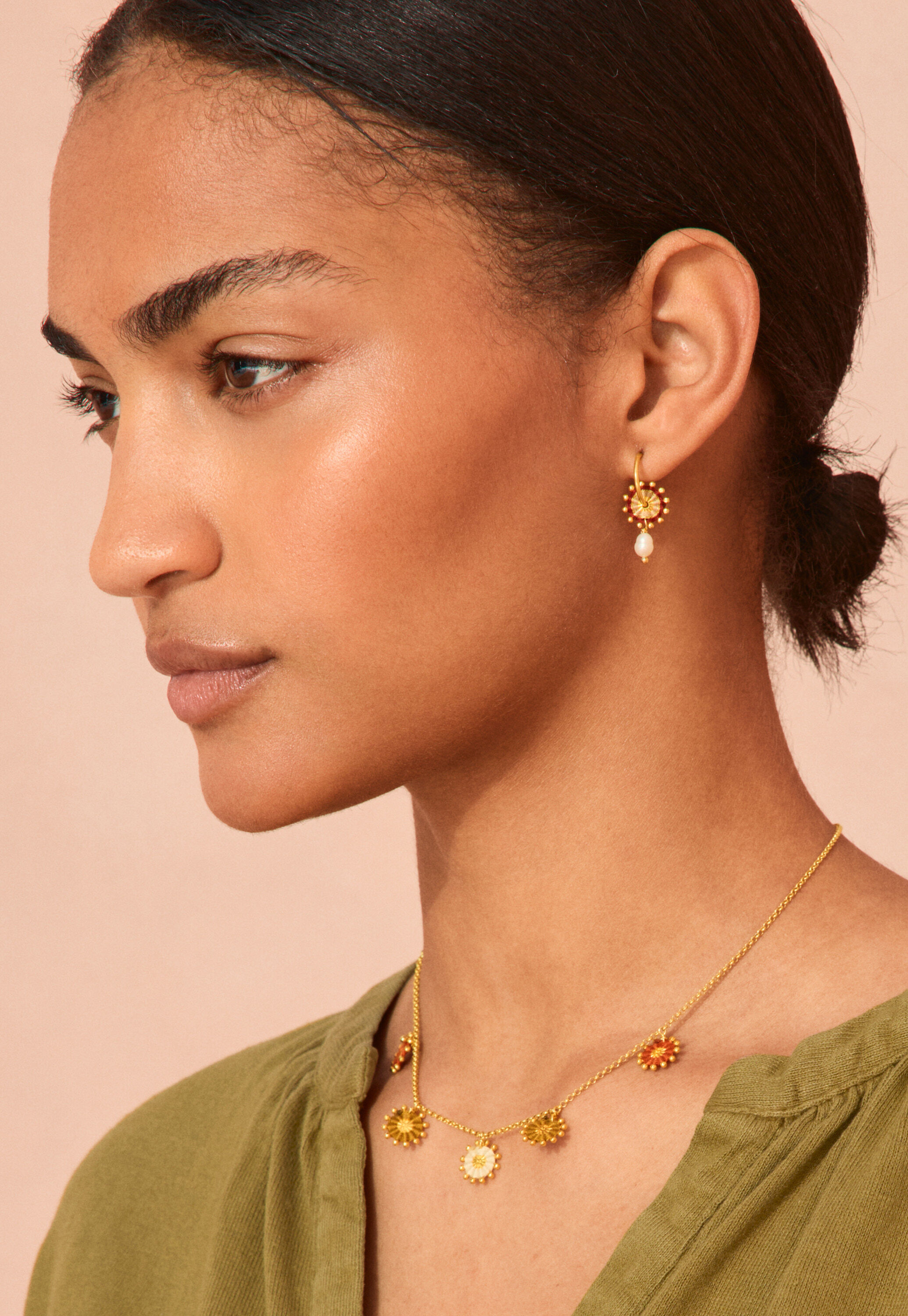 Sunburst earrings