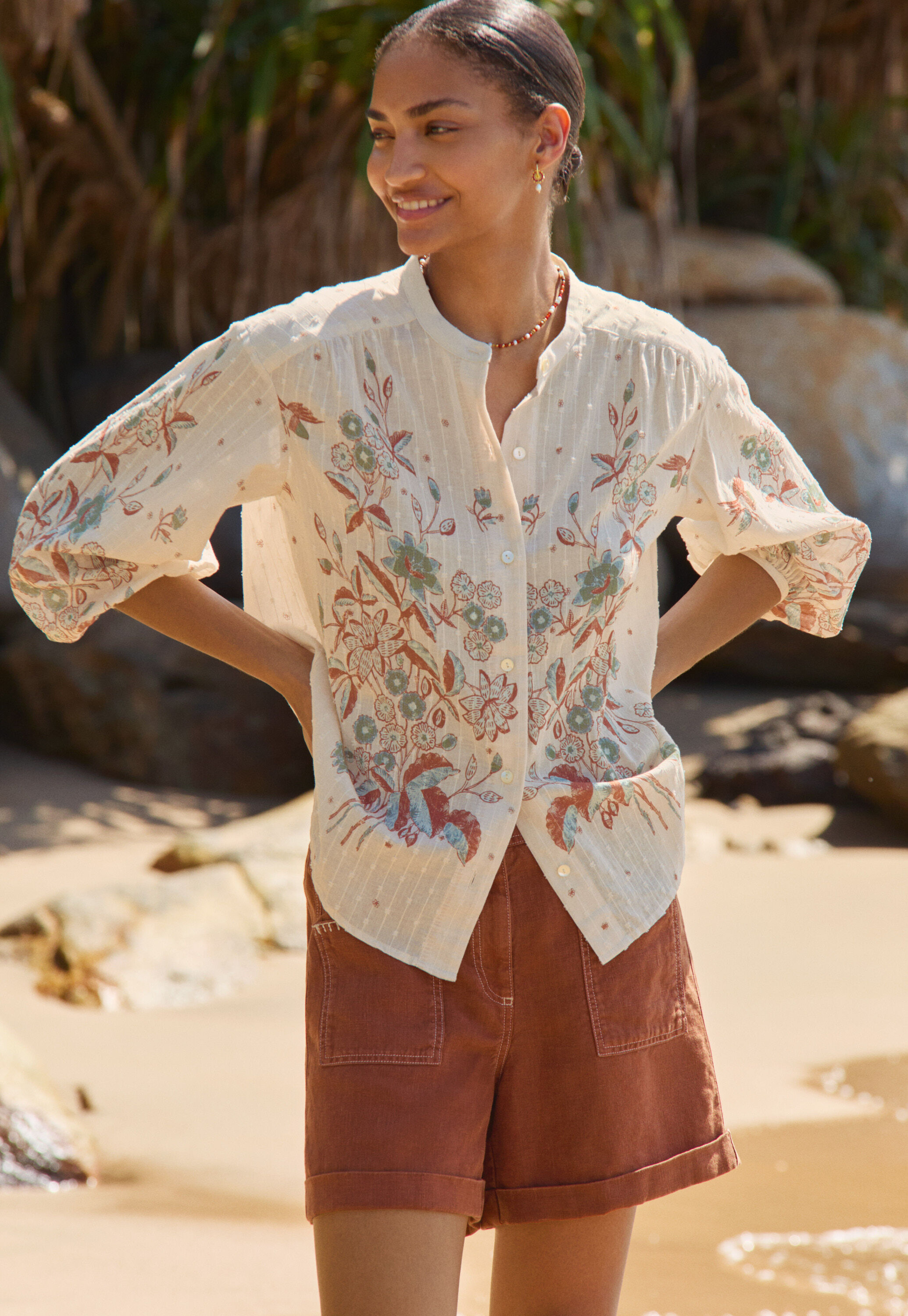 Patch-pocket shorts