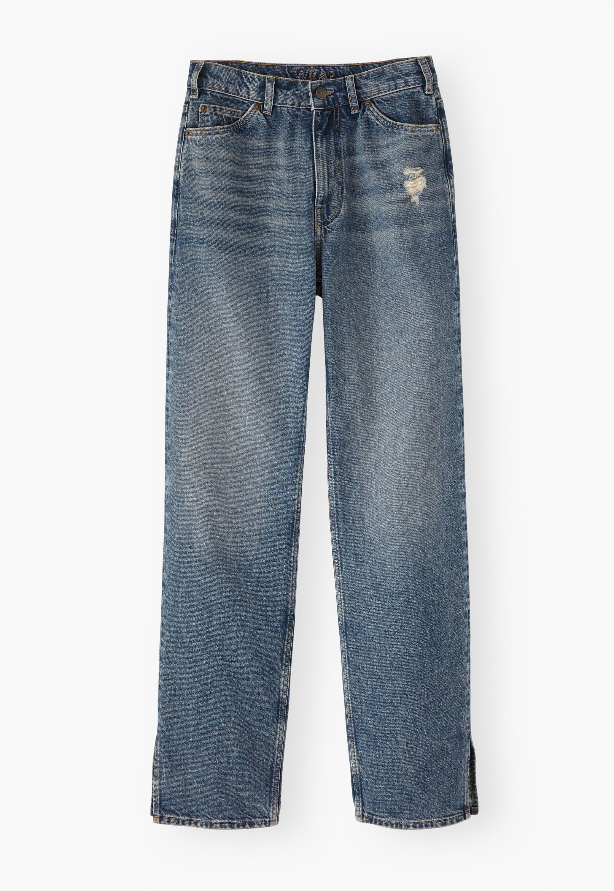 Split-hem jeans