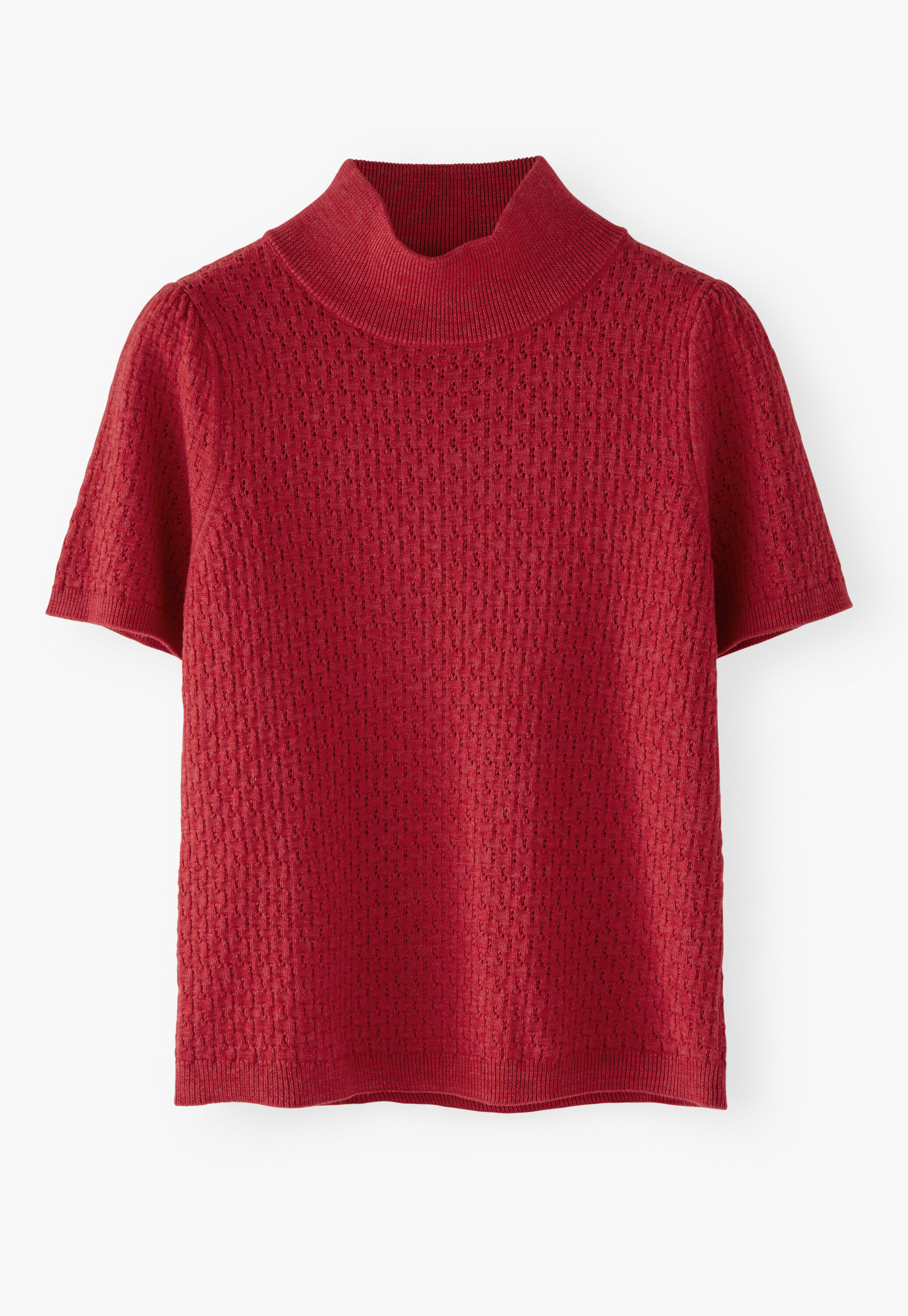 Pointelle-stitch sweater