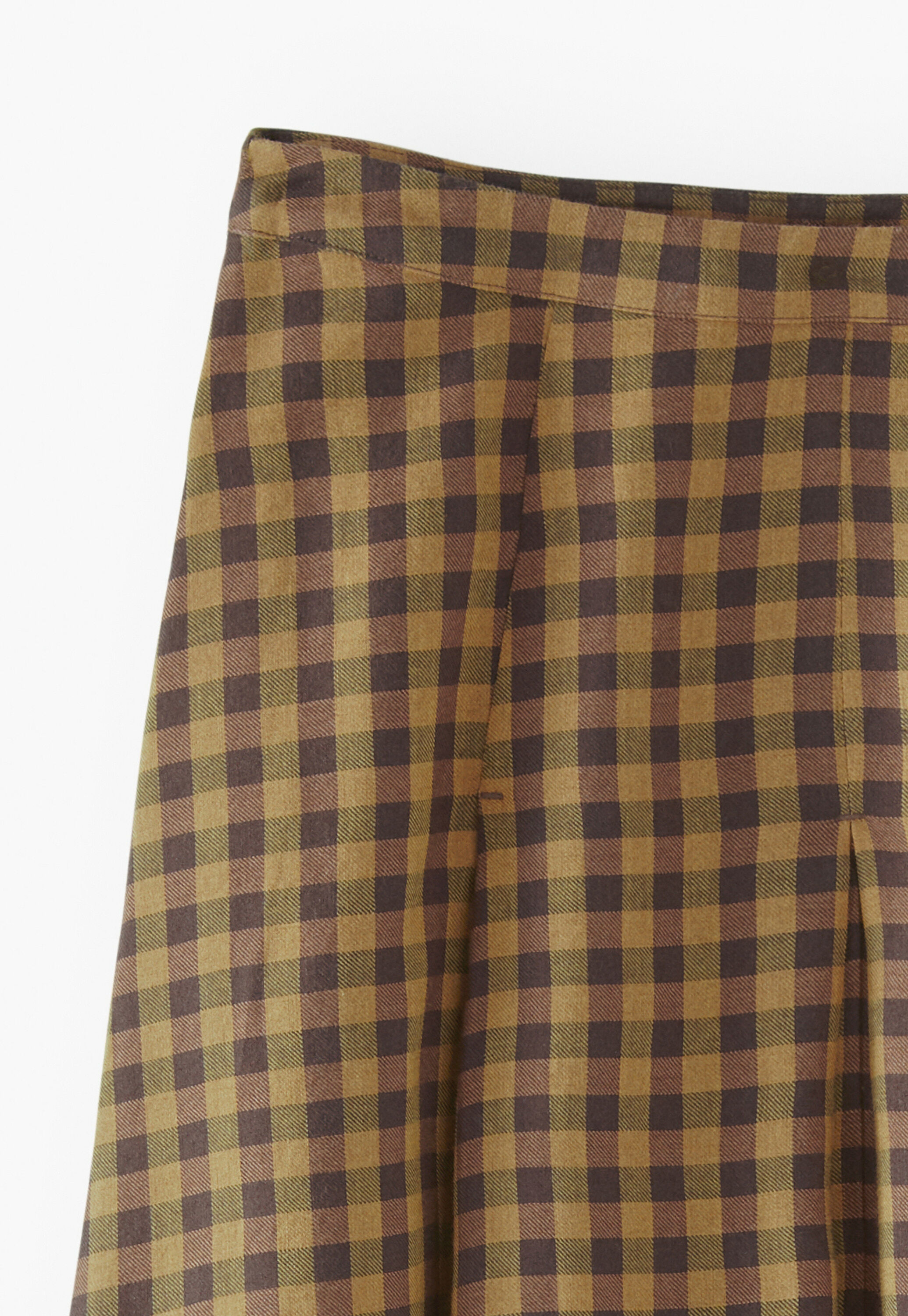 Gingham check skirt