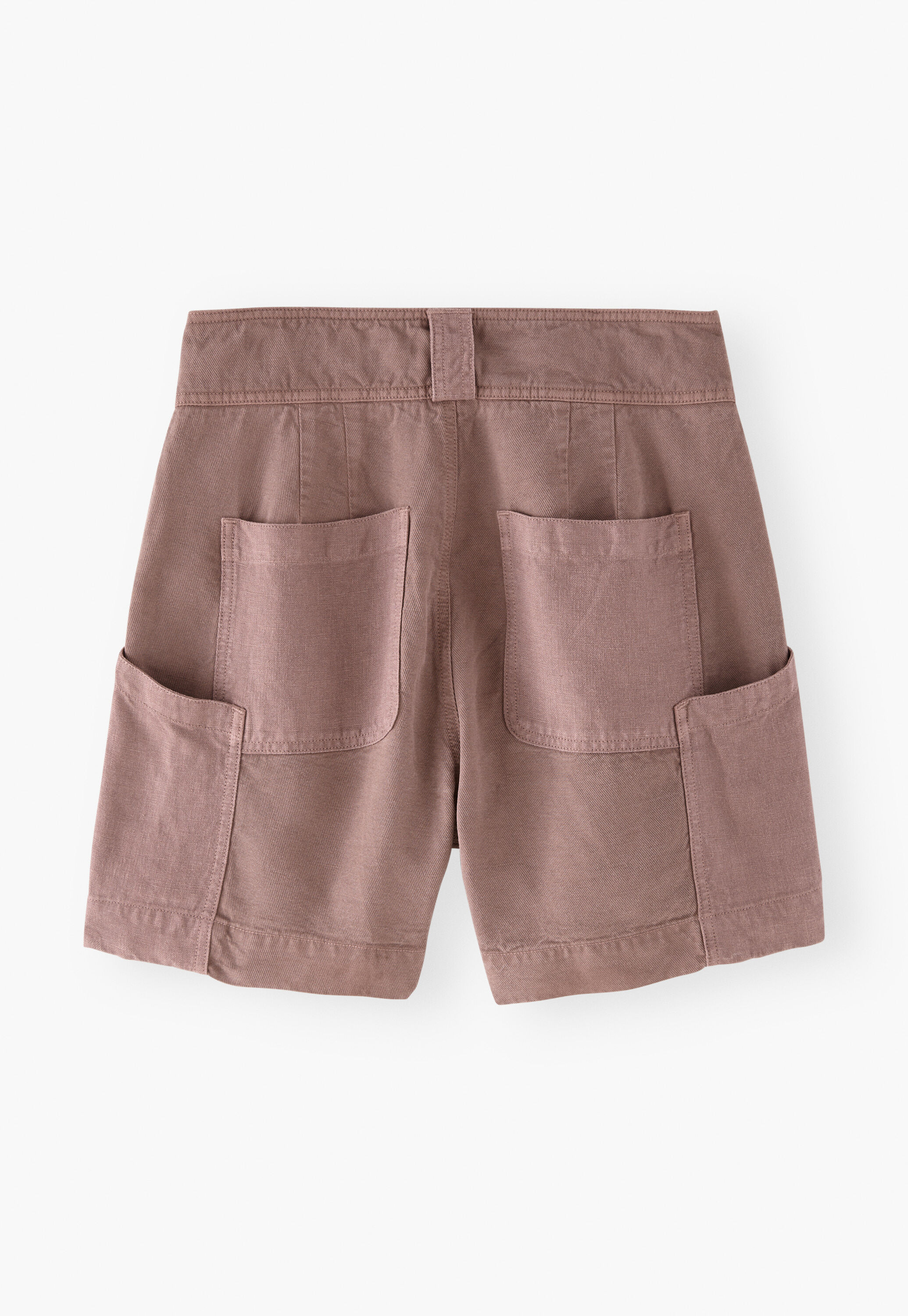 Contrast-fabric shorts