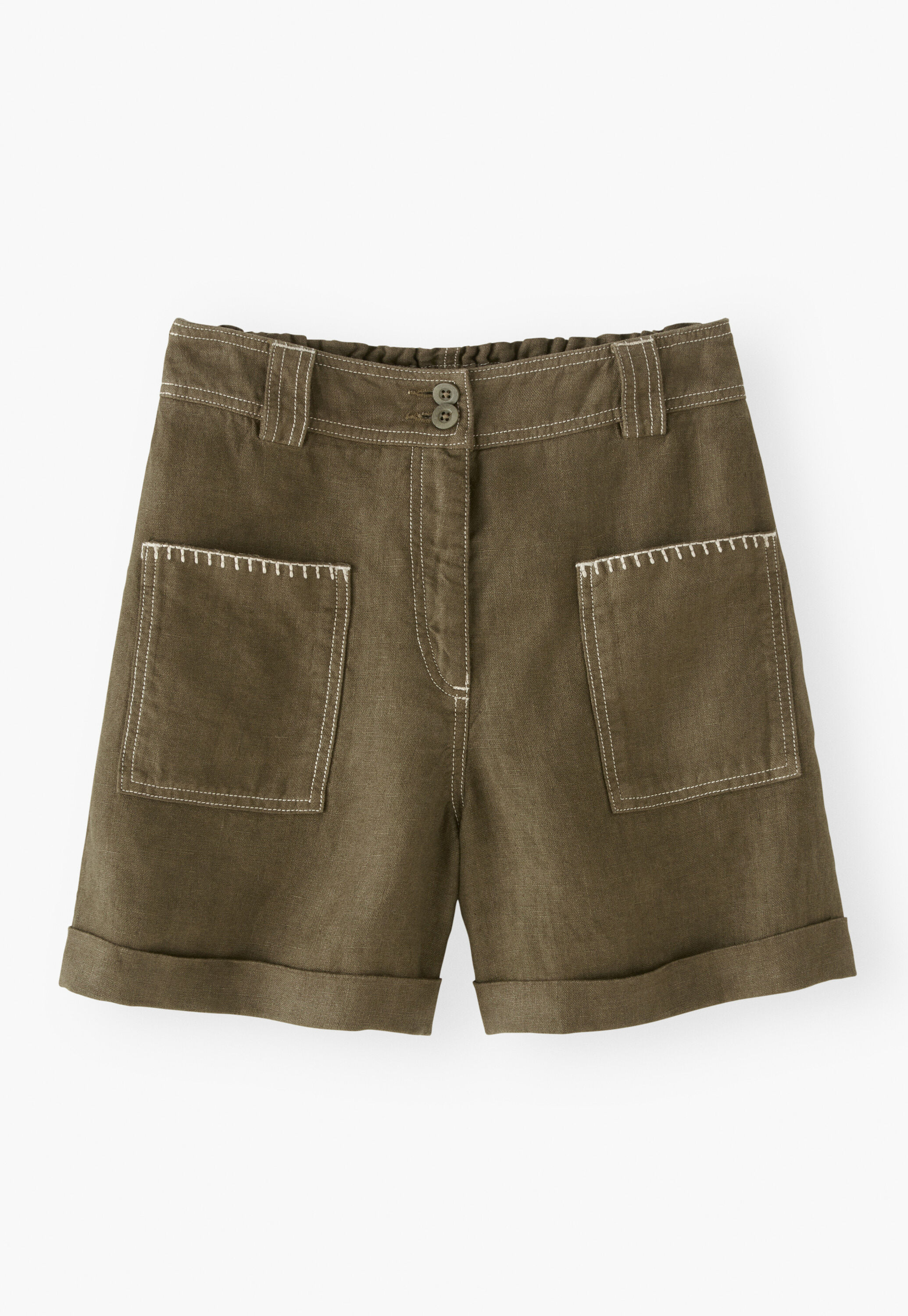 Patch-pocket shorts