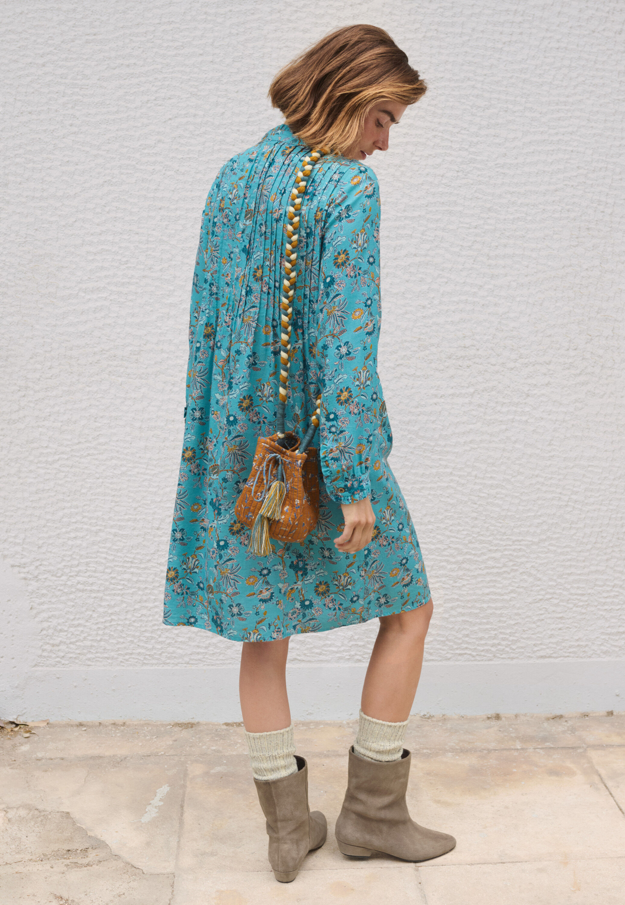 Printed crossbody bag