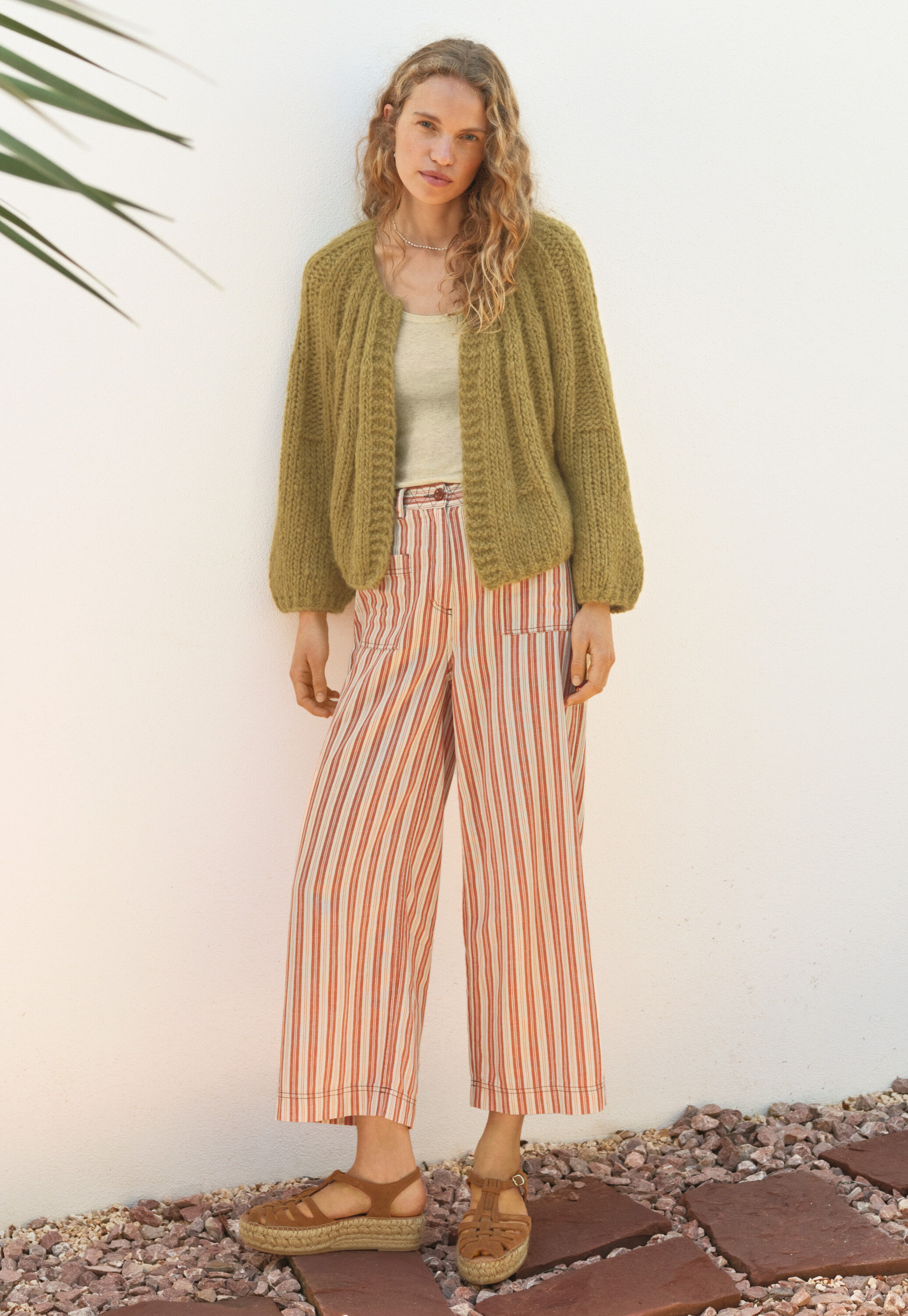 Striped trousers