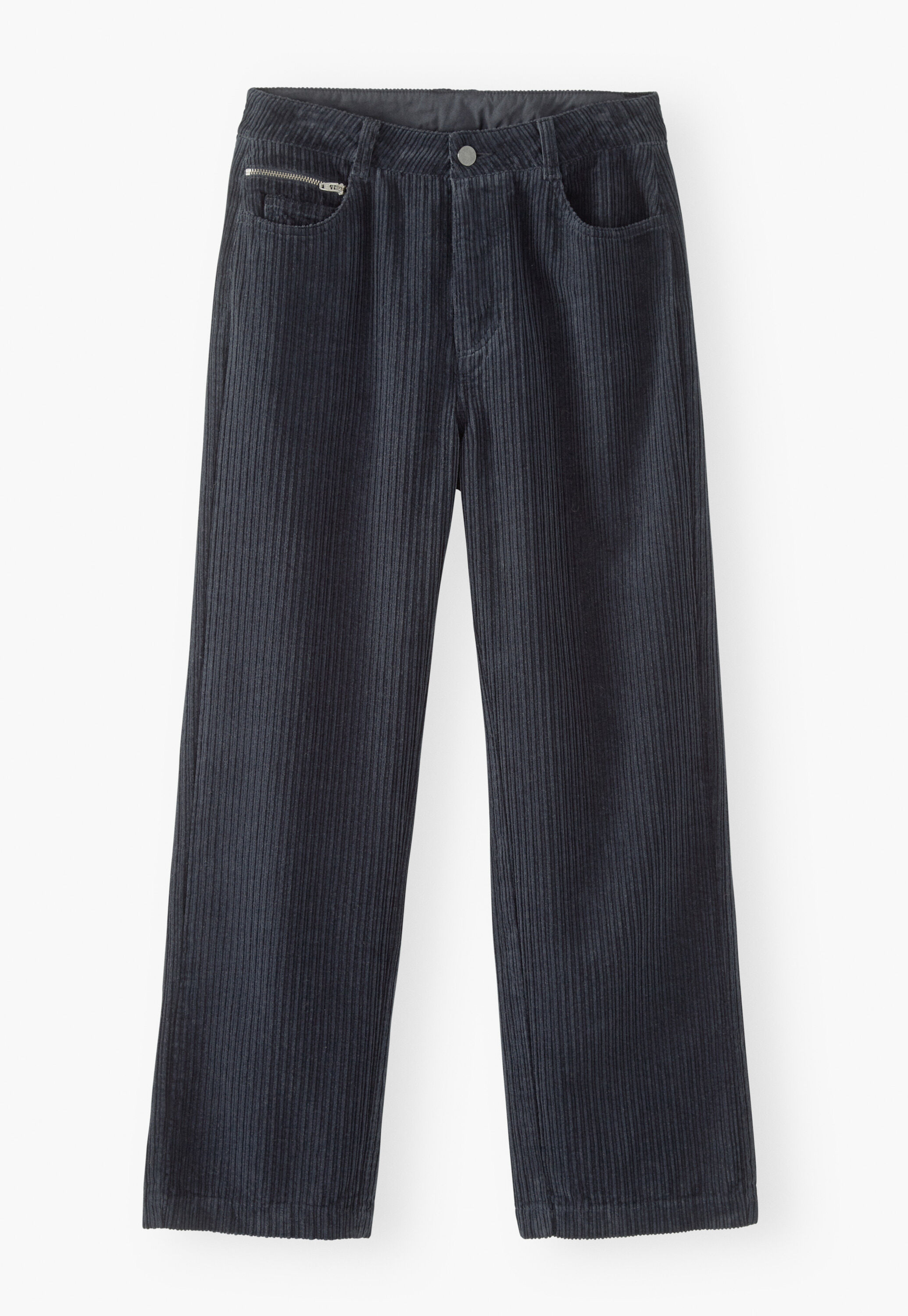 Cropped cord trousers