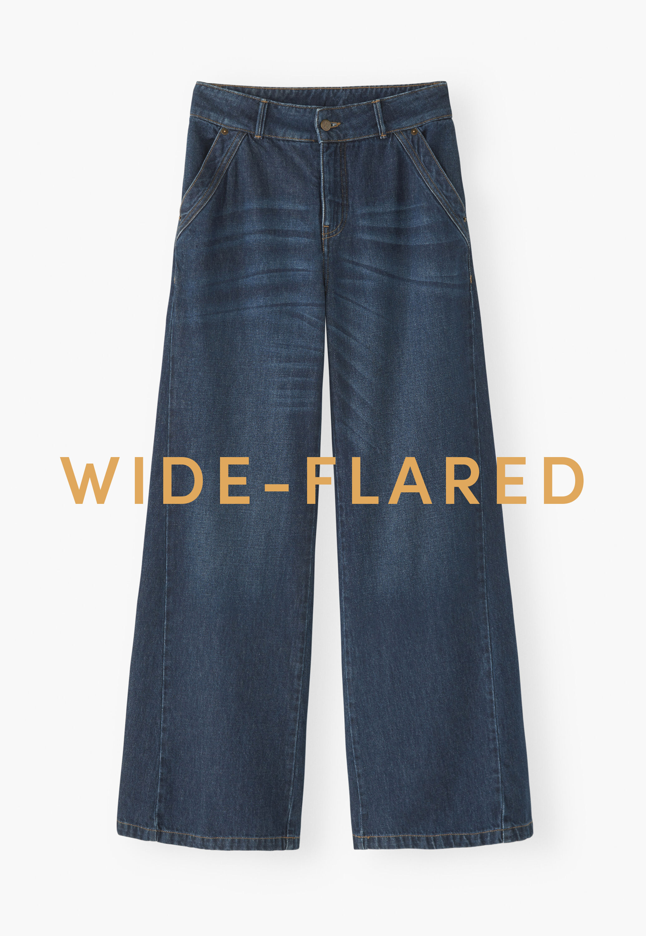 Wide flared jeans