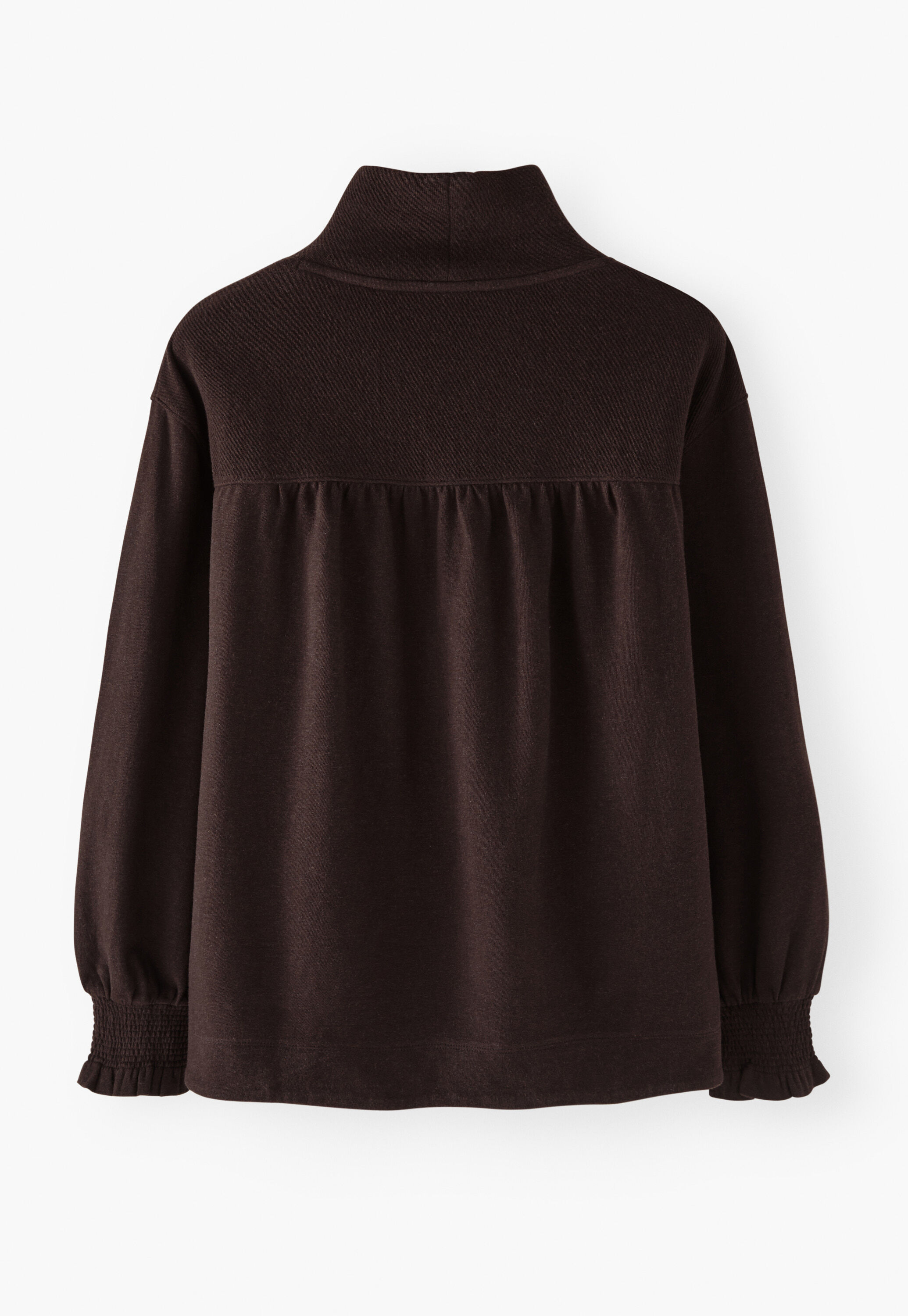 High-neck sweatshirt